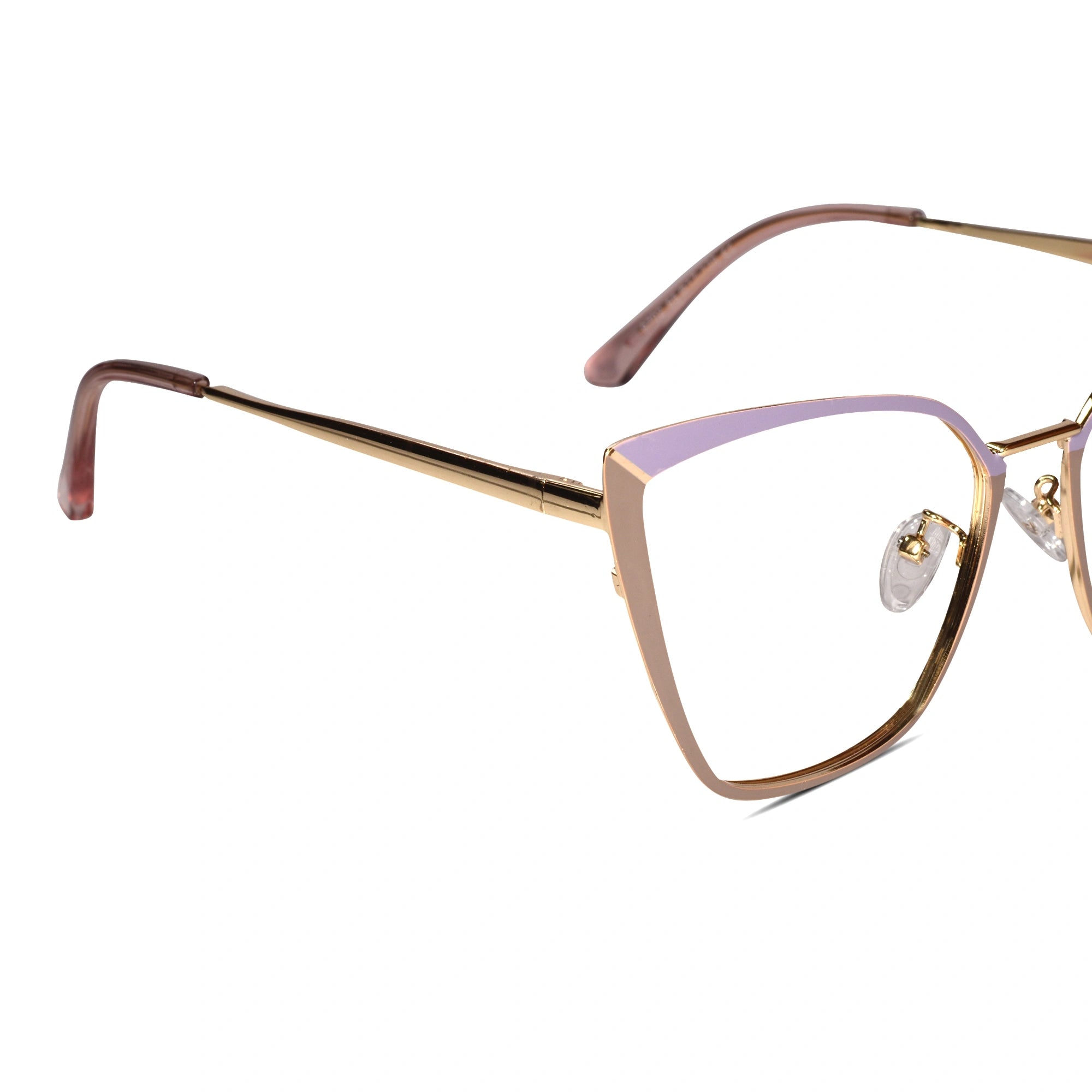 Crystal Purpl Cat eye Eyeglasses For Women LKE9702-PURPL