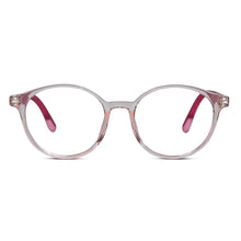 Crystal Transparent Round Eyeglasses For  5-10 Yrs Kids LKE2303-PNK