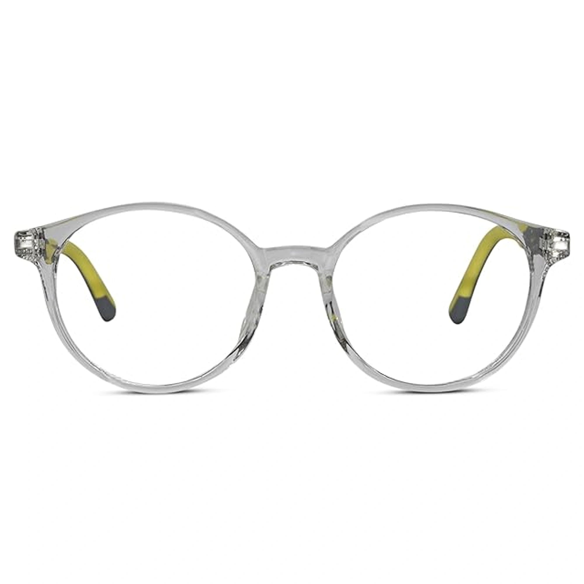 Crystal Transparent Round Eyeglasses For  5-10 Yrs Kids LKE2303-TRANS
