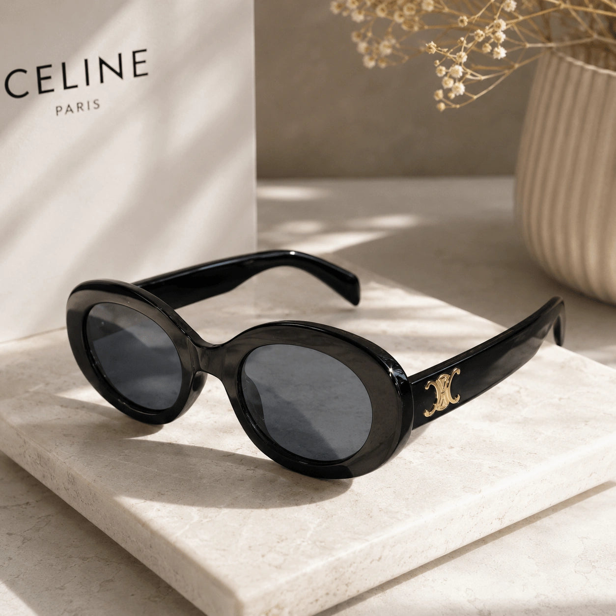Cute Round Stylish Black Sunglasses For Girls LKKS3948-1-BLK