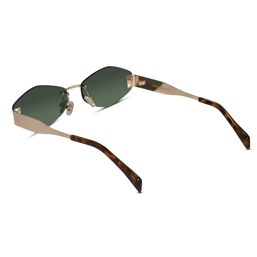 Hexa Designer Pink Rimless Sunglasses