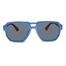 LensKandy BlueHawk Premium Sunglasses – Pilot Style, Blue & Red