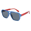 LensKandy BlueHawk Premium Sunglasses – Pilot Style, Blue & Red