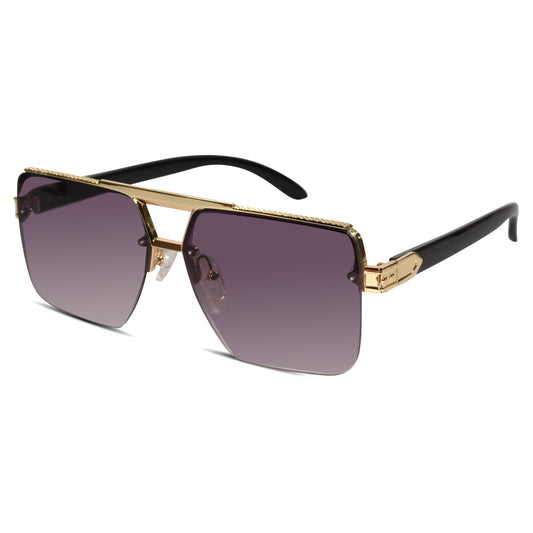 Designer Marshall Rectangular Rimless Sunglasses For men