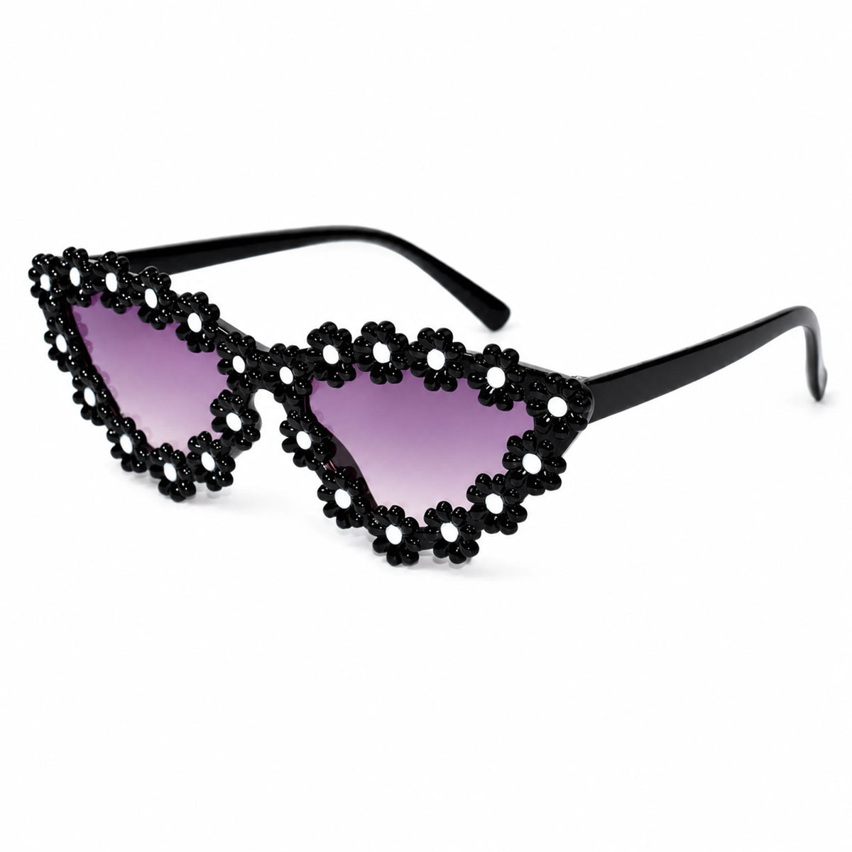 LensKandy Kids Black Sunglasses for Girls UV Protection LKK2603-BLK