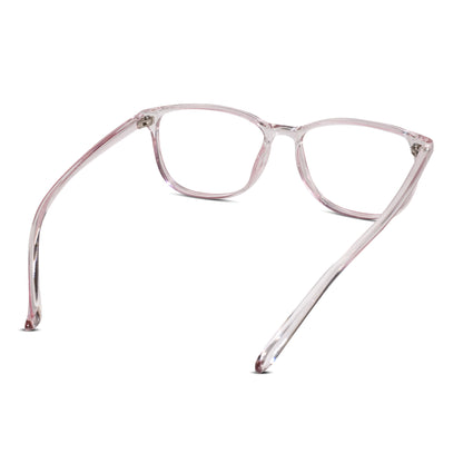 Crystal Pink Rectangular Eyeglasses & Computer glasses for men and women