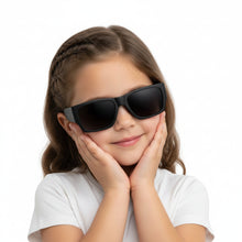 Rectangular Black Sunglasses For Kids