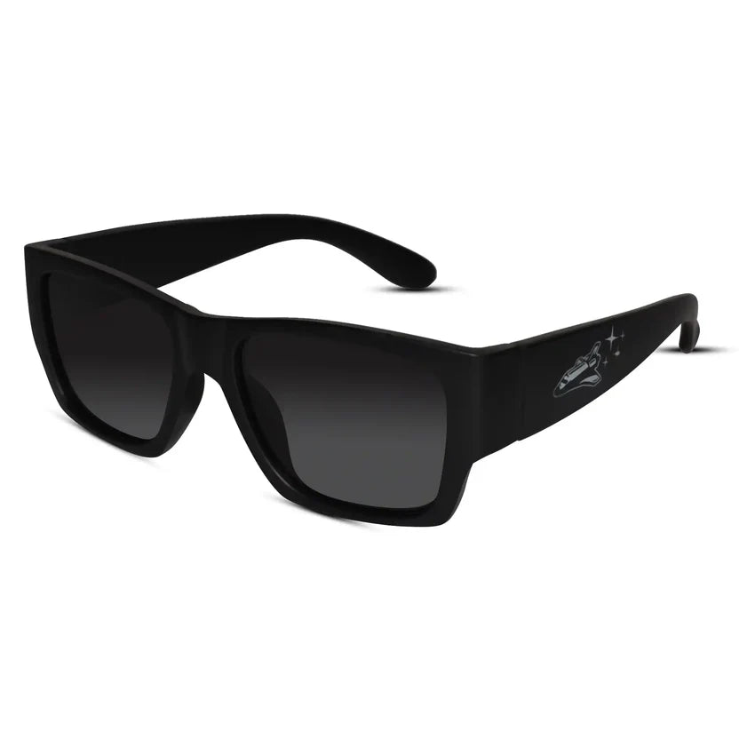 Rectangular Black Sunglasses For Kids LKSK8869-BLK