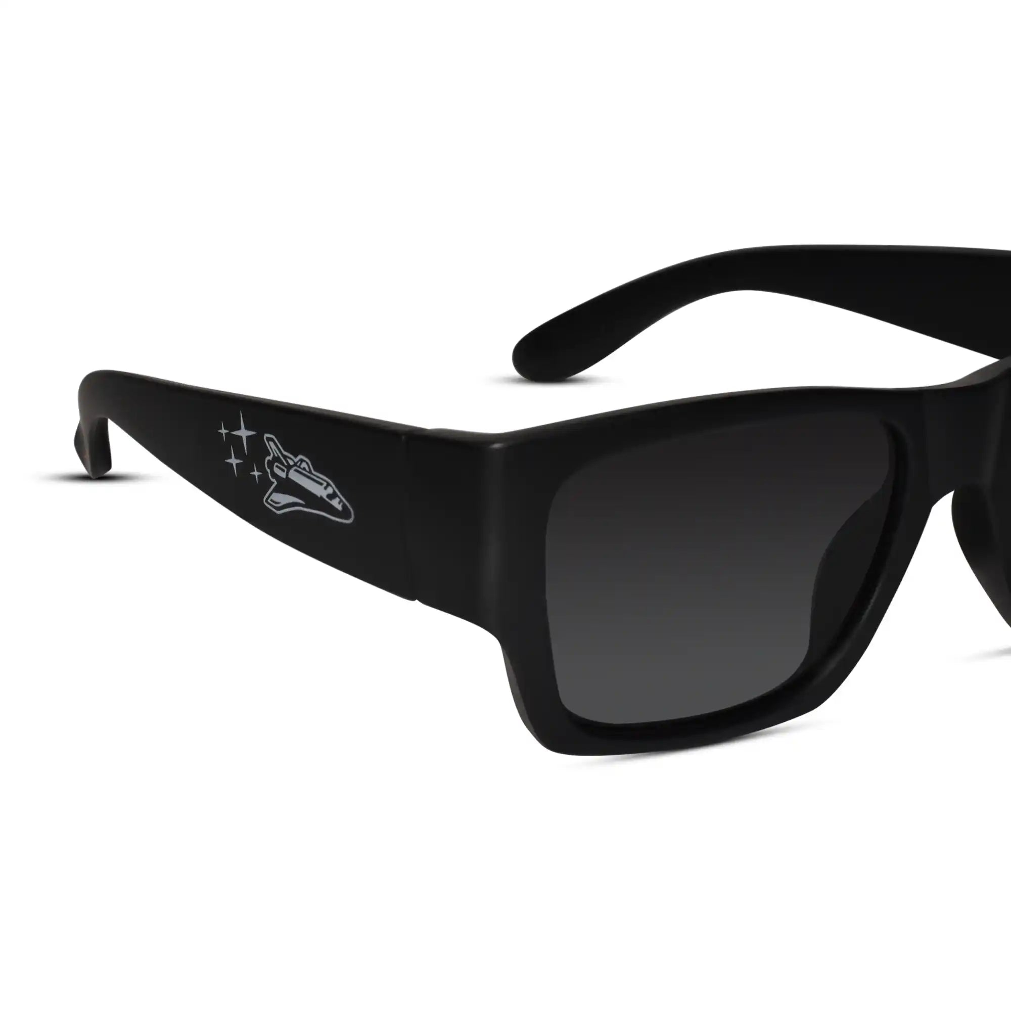Rectangular Black Sunglasses For Kids
