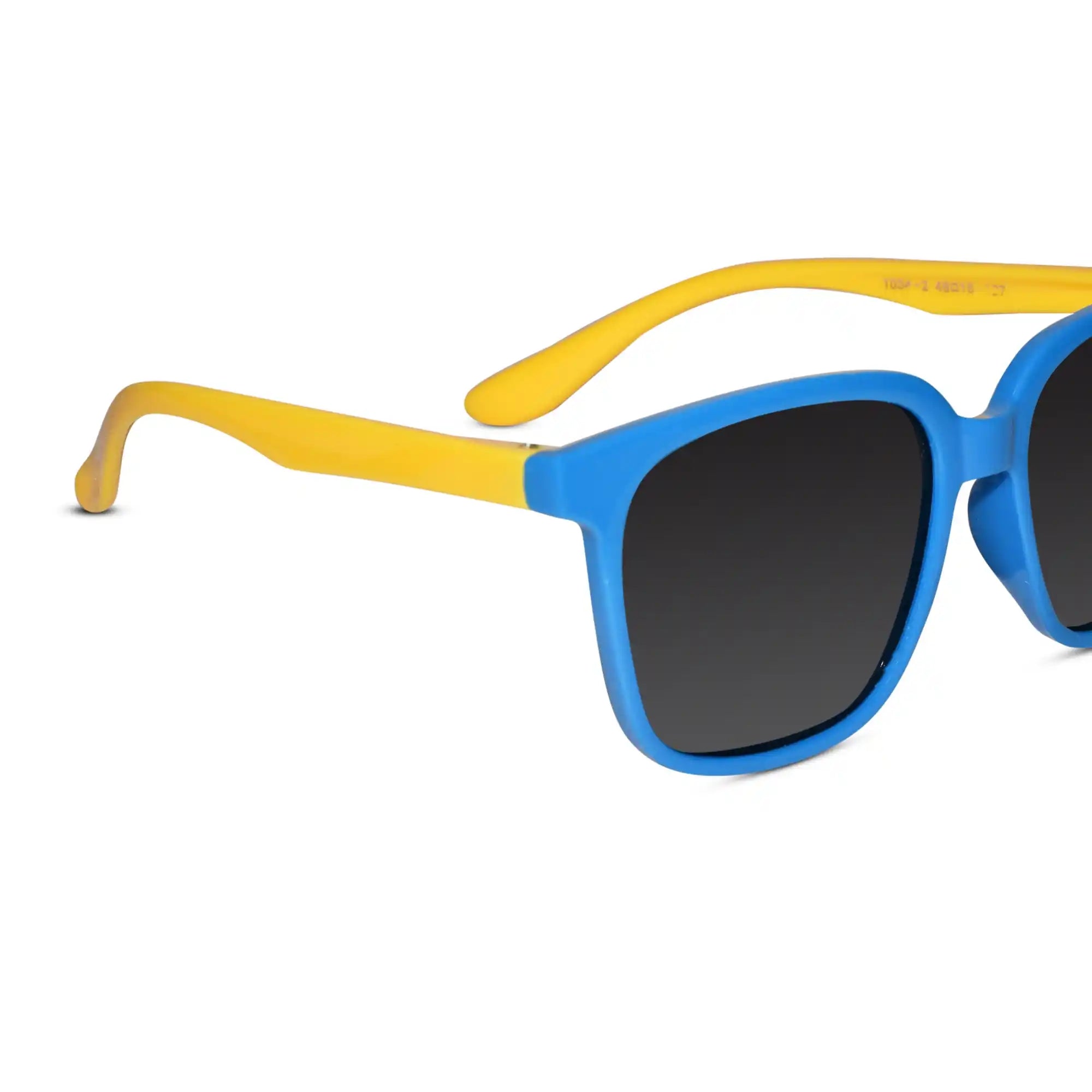 Rectangular Yellow Sunglasses For Kids
