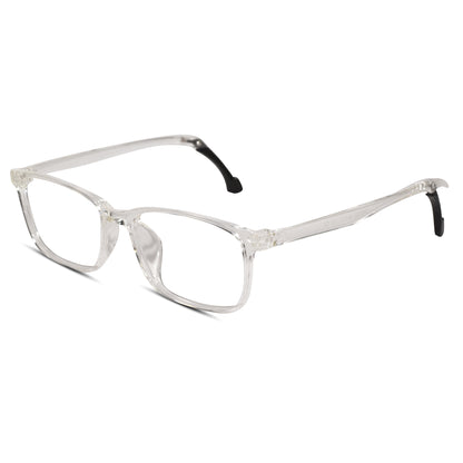 Rectangular black Ear Lock Anti Slip Eyeglasses and computer glasses for men & Women