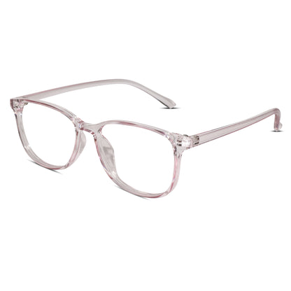 Crystal Pink Rectangular Eyeglasses & Computer glasses for men and women