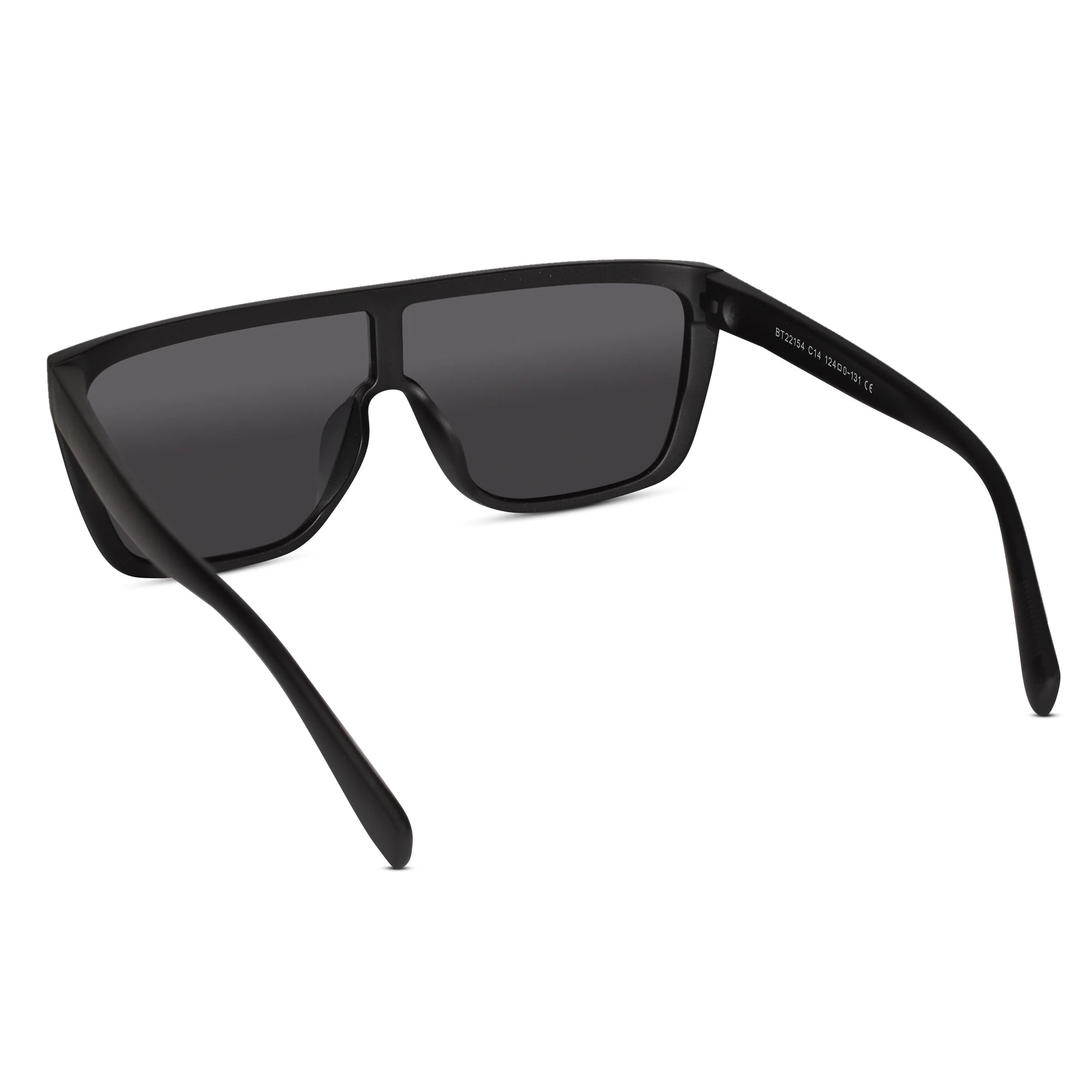 Premium Black Shield Sunglasses for Boys LKS22154-Black