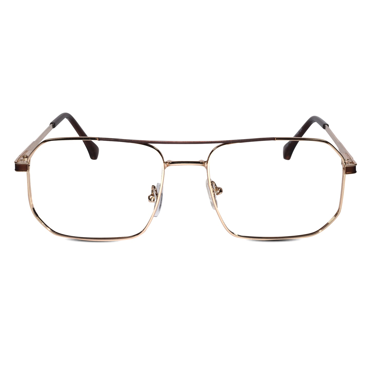 Brown Gold Eyeglasses & Computer Glasses For Men