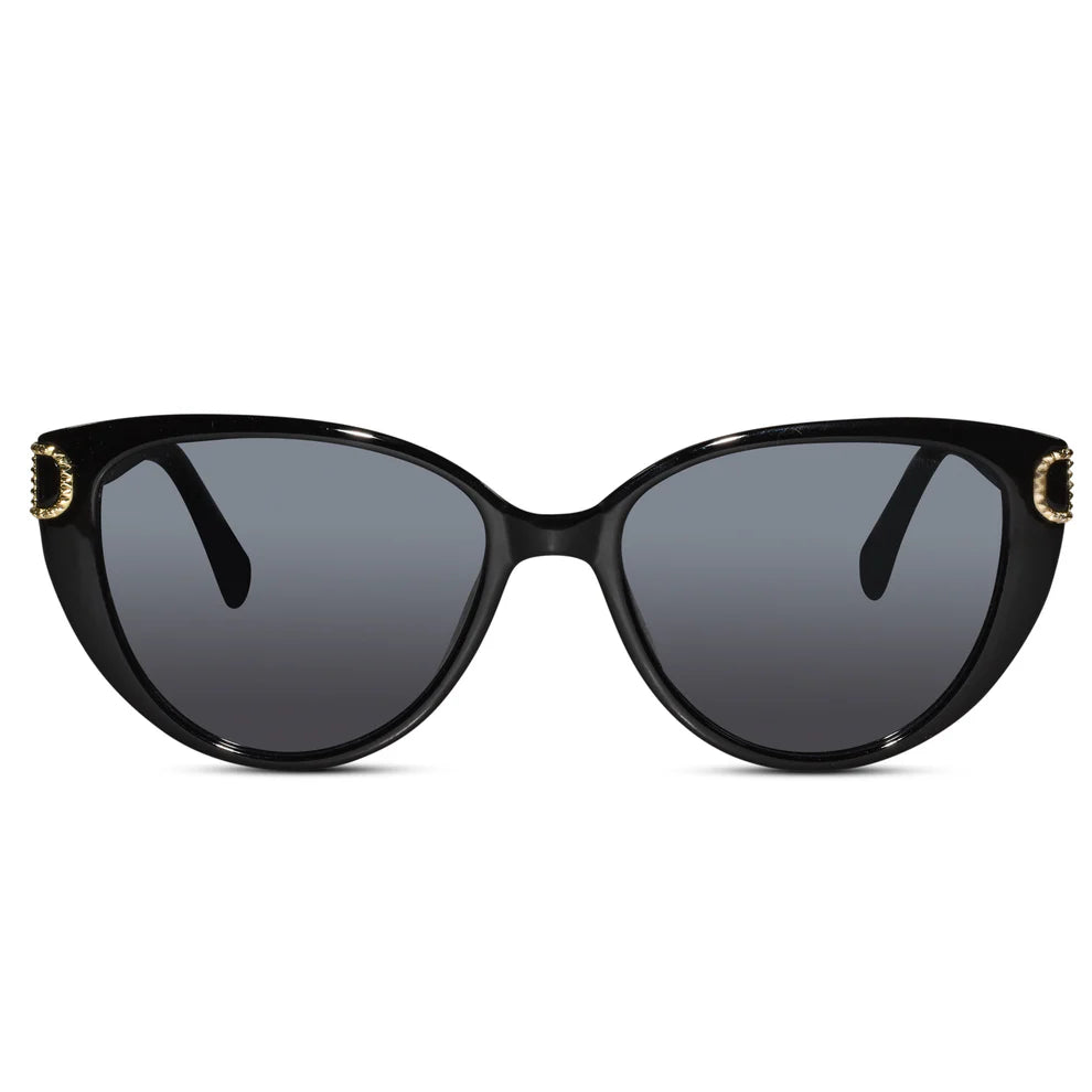 Dual Tone Cat-eye sunglasses Sunglasses For Women LKS23045-BRN