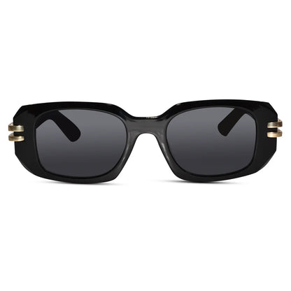 White Bold Rectangular Sunglasses for women & men