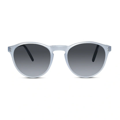 Matt Black Round Clip On Eyeglasses For Men & Women