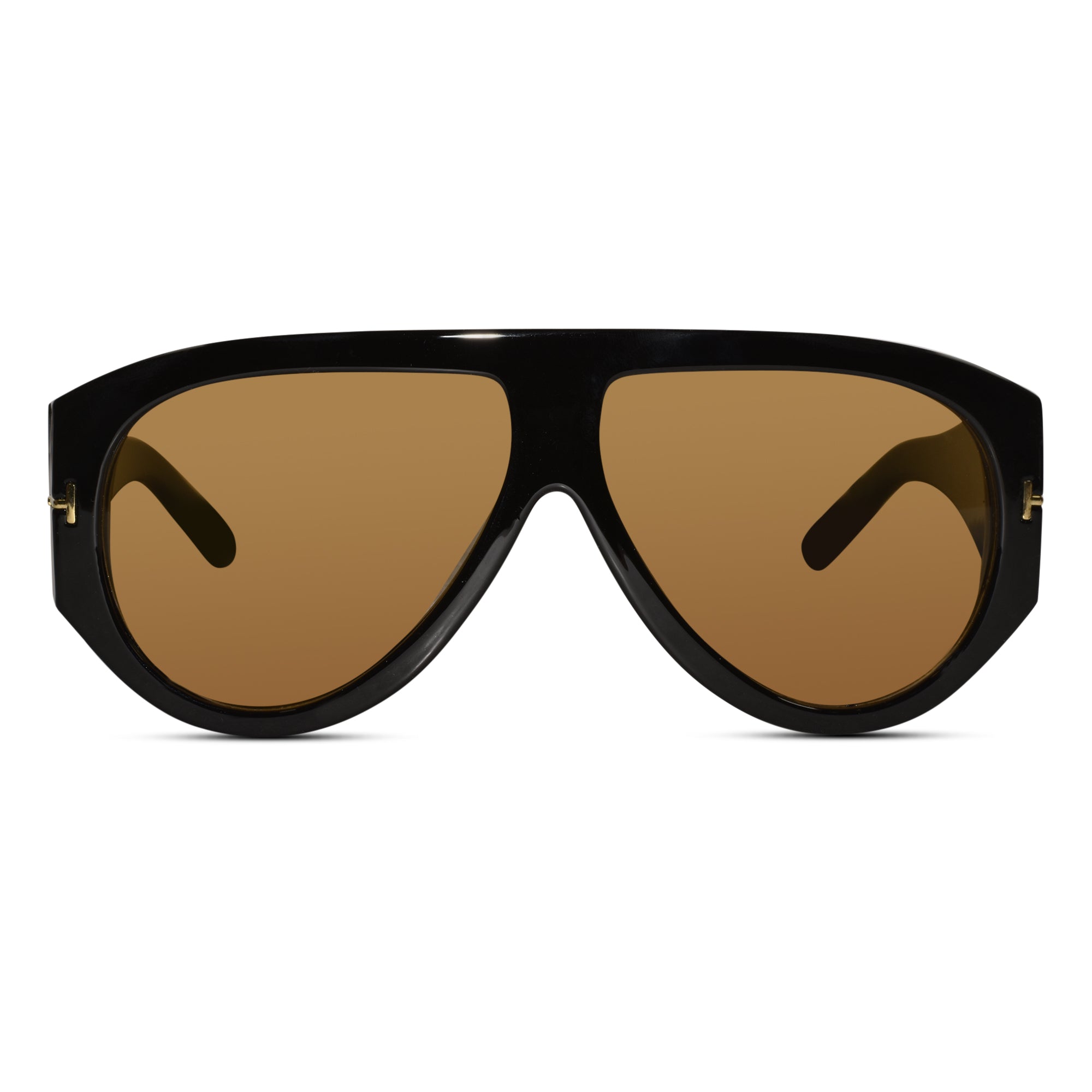 Polarized Aviator Brown Sunglasses For Men