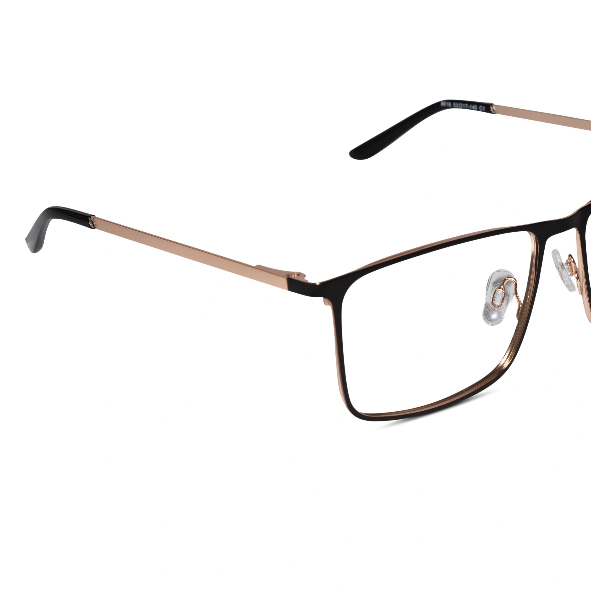 Gold Black Eyeglasses & Computer Glasses For Men LKE8018-BLK-GOLD