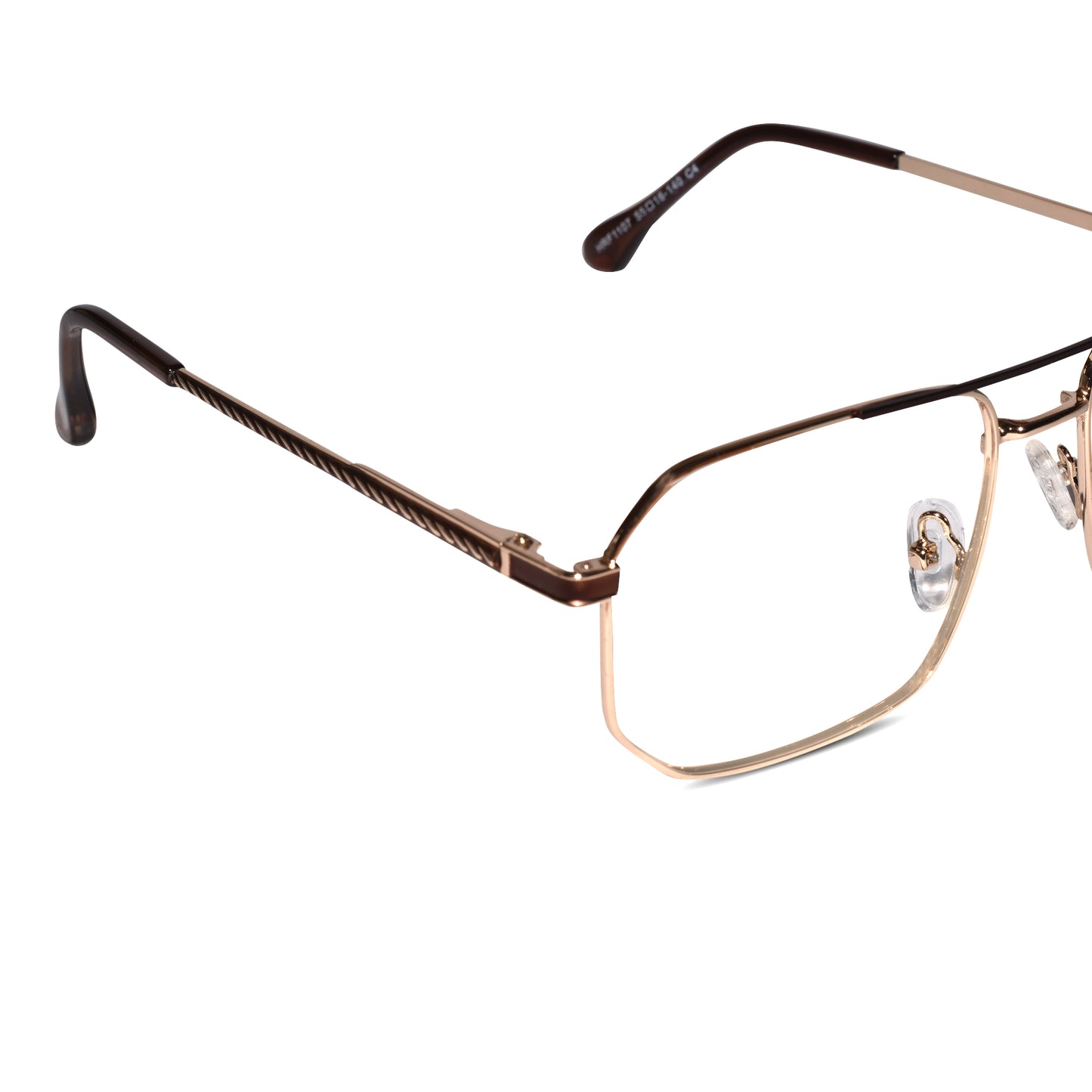 Brown Gold Eyeglasses & Computer Glasses For Men