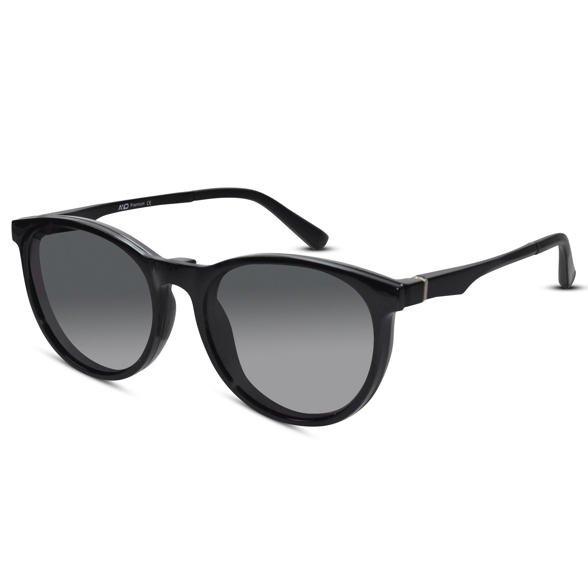 Black Round Magnetic Classes Clip On For Men & Women