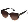 Dual Tone Cat-eye sunglasses Sunglasses For Women LKS23045-BRN