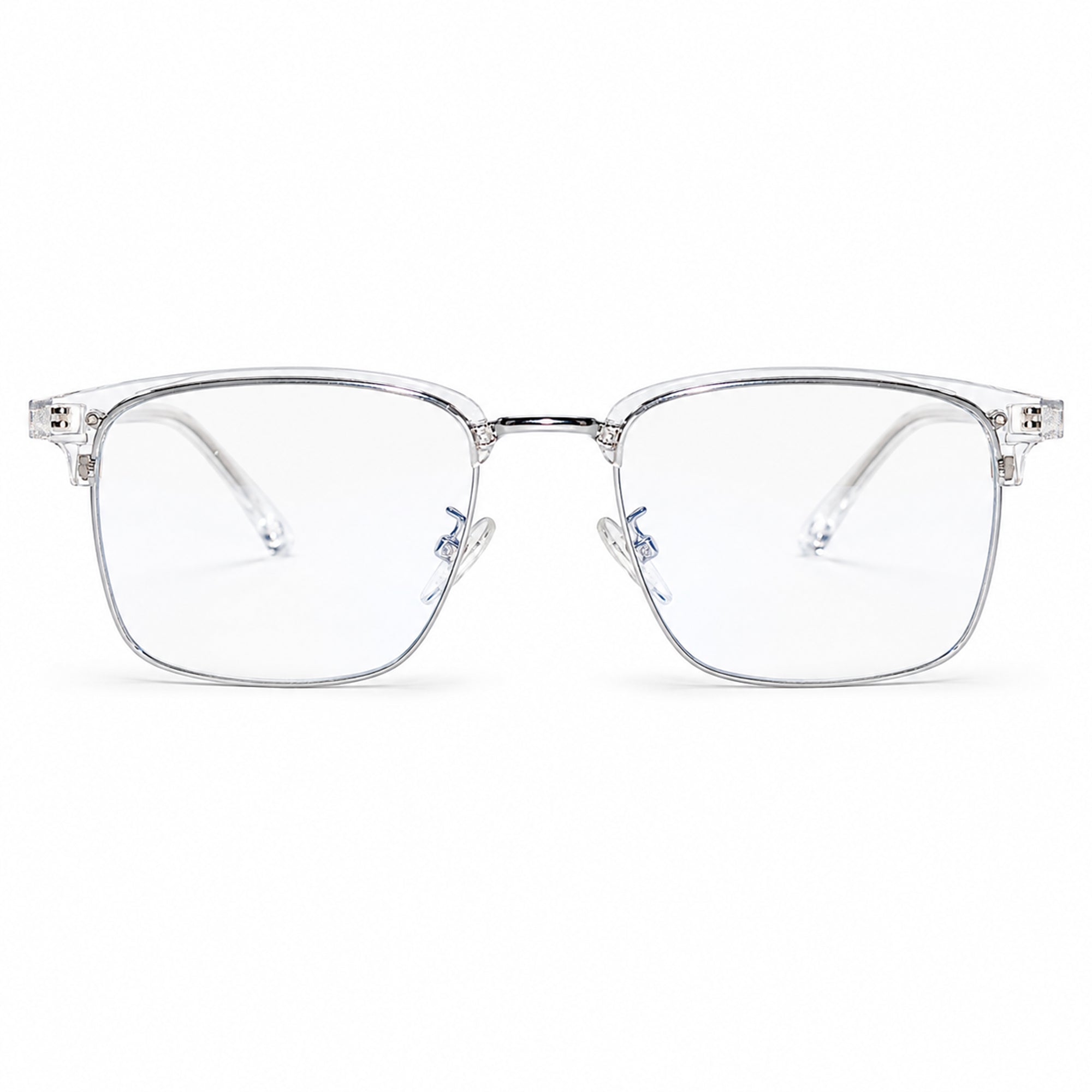 LensKandy Premium Full-Rim Transparent Eyeglasses  LKE1006-Transparent