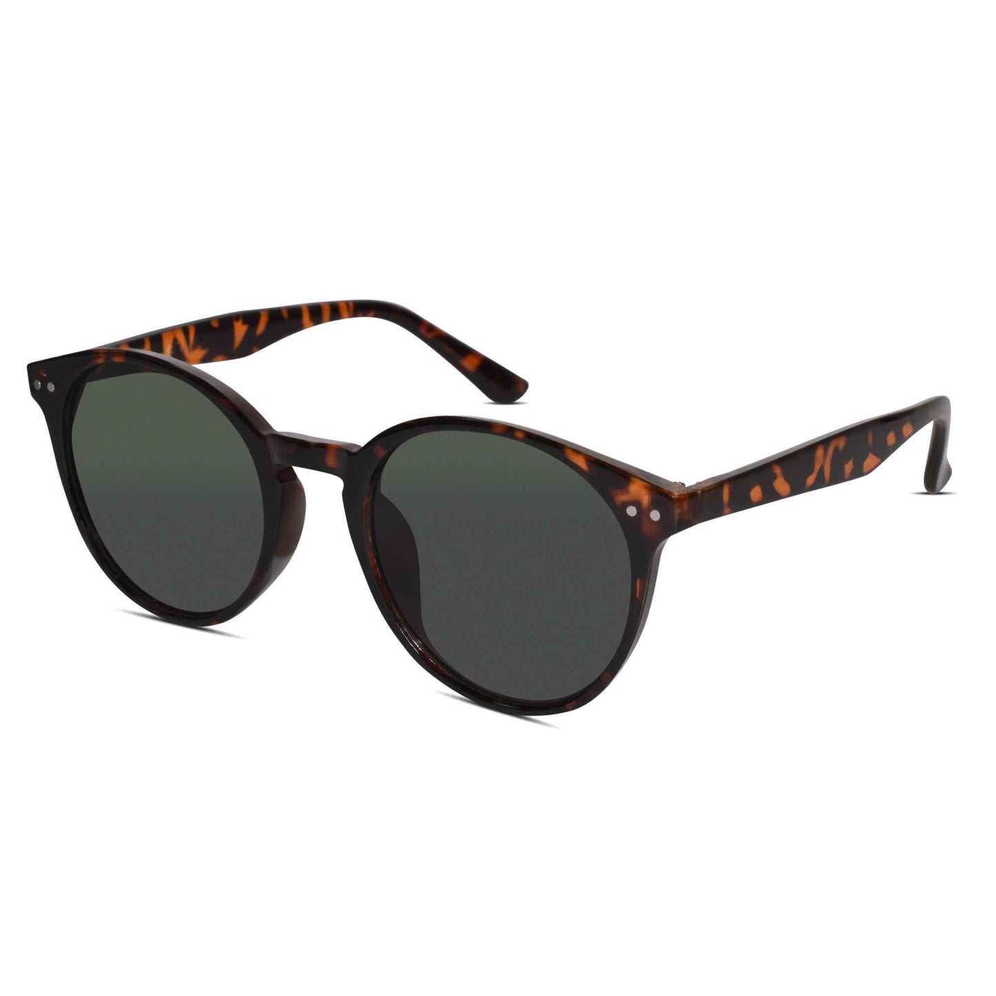 Animal Print Round Shape Sunglasses For Women