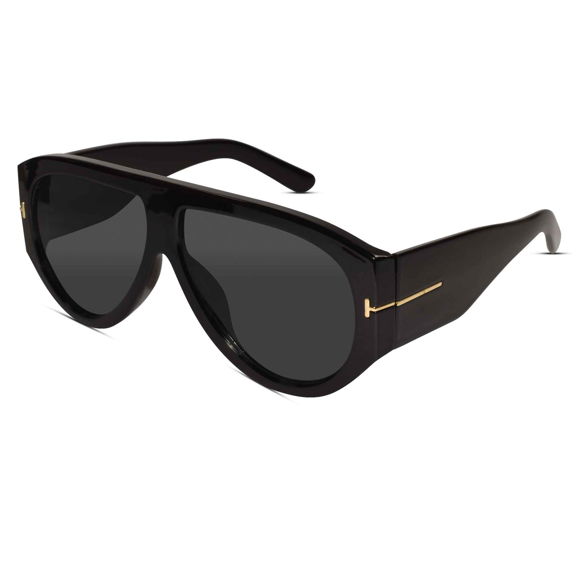 Polarized Aviator Black Sunglasses For Men