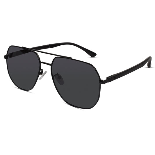 Marshall Shape Black Sunglasses For Men