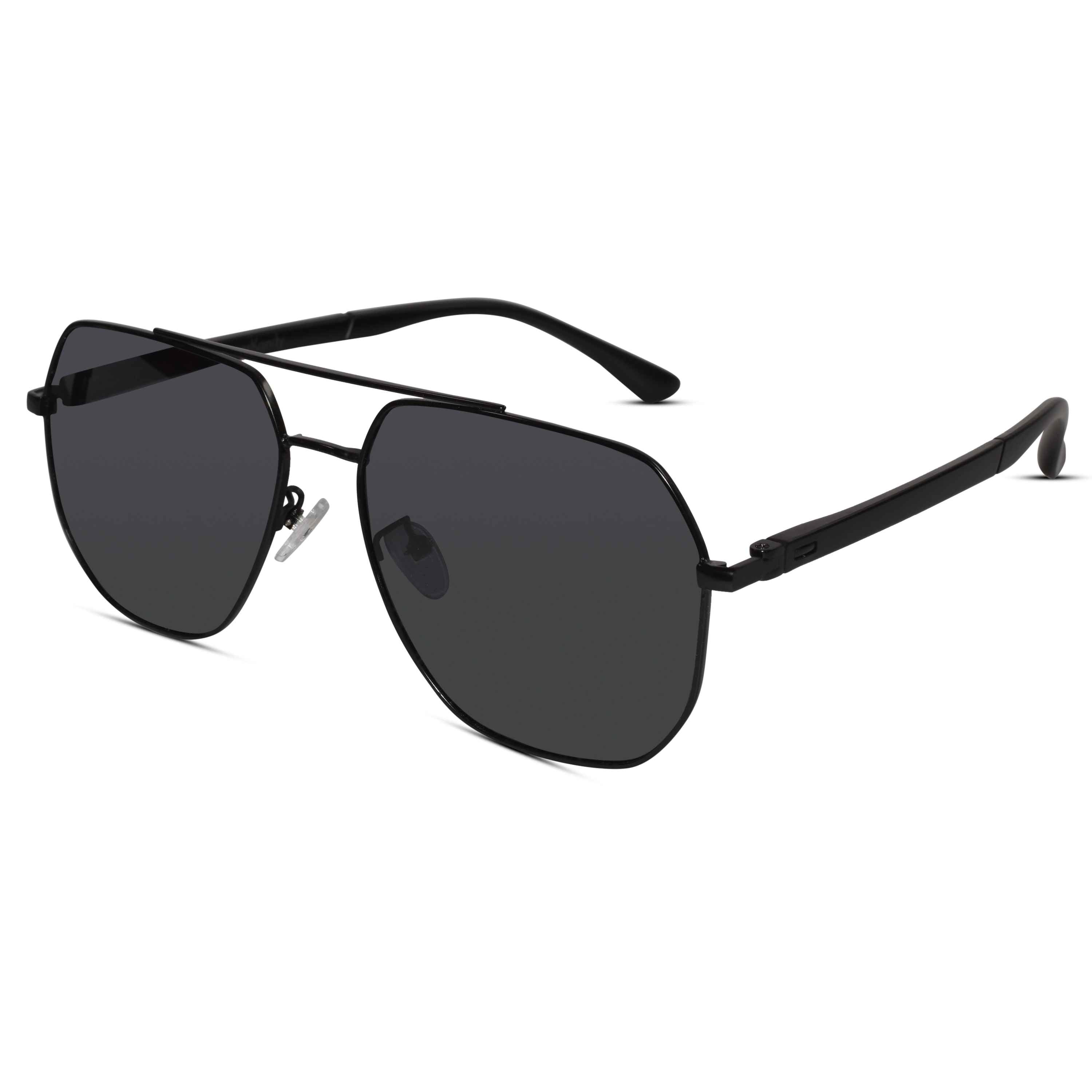 Marshall Shape Black Sunglasses For Men LKS9921-BLK