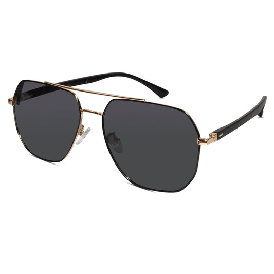 Marshall Black-Gold Sunglasses For Men