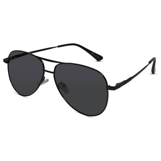 Metal Black Aviator  Sunglasses For Men