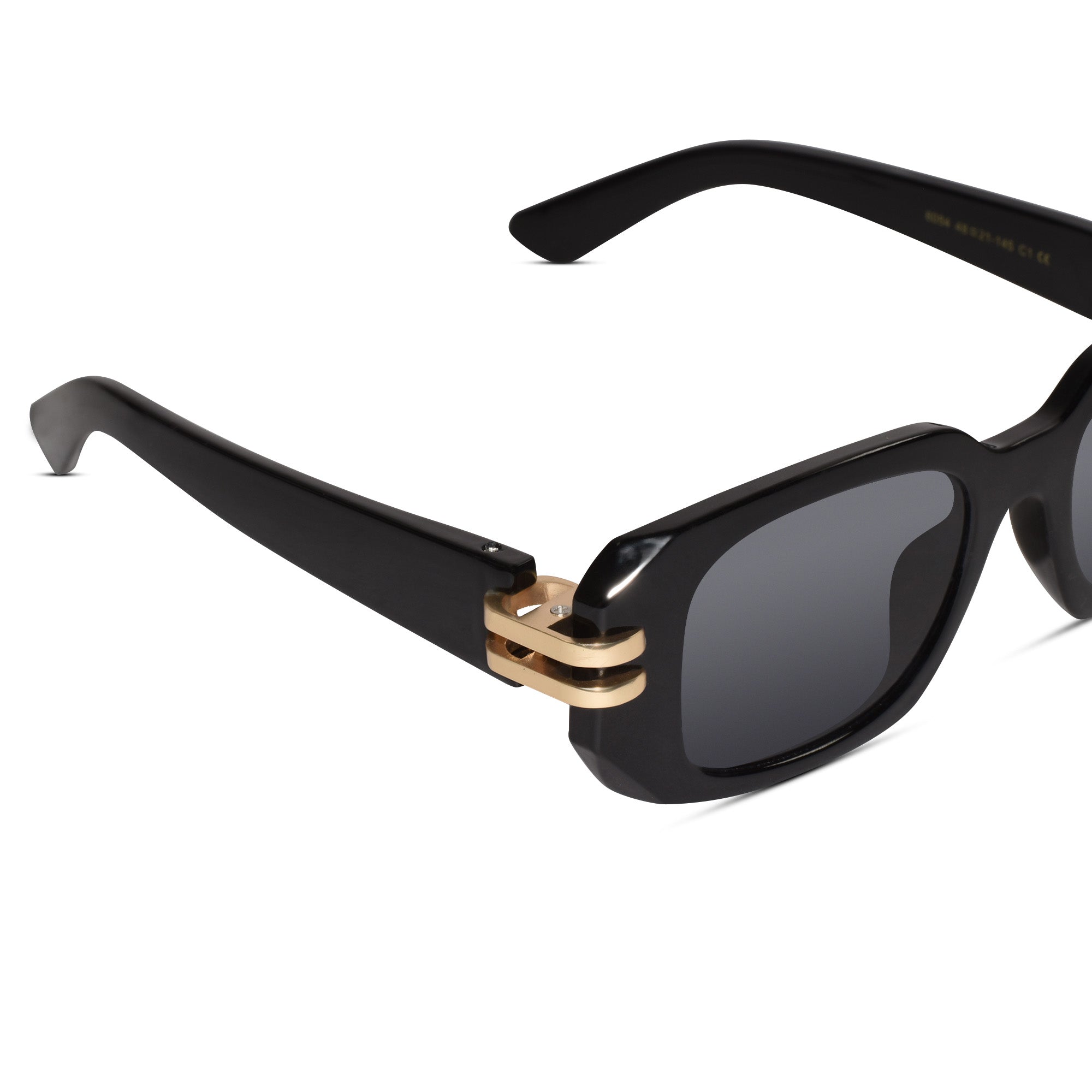 Black Bold Rectangular Sunglasses for women & men