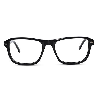 Clip On Transparent Rectangle  Eyeglasses