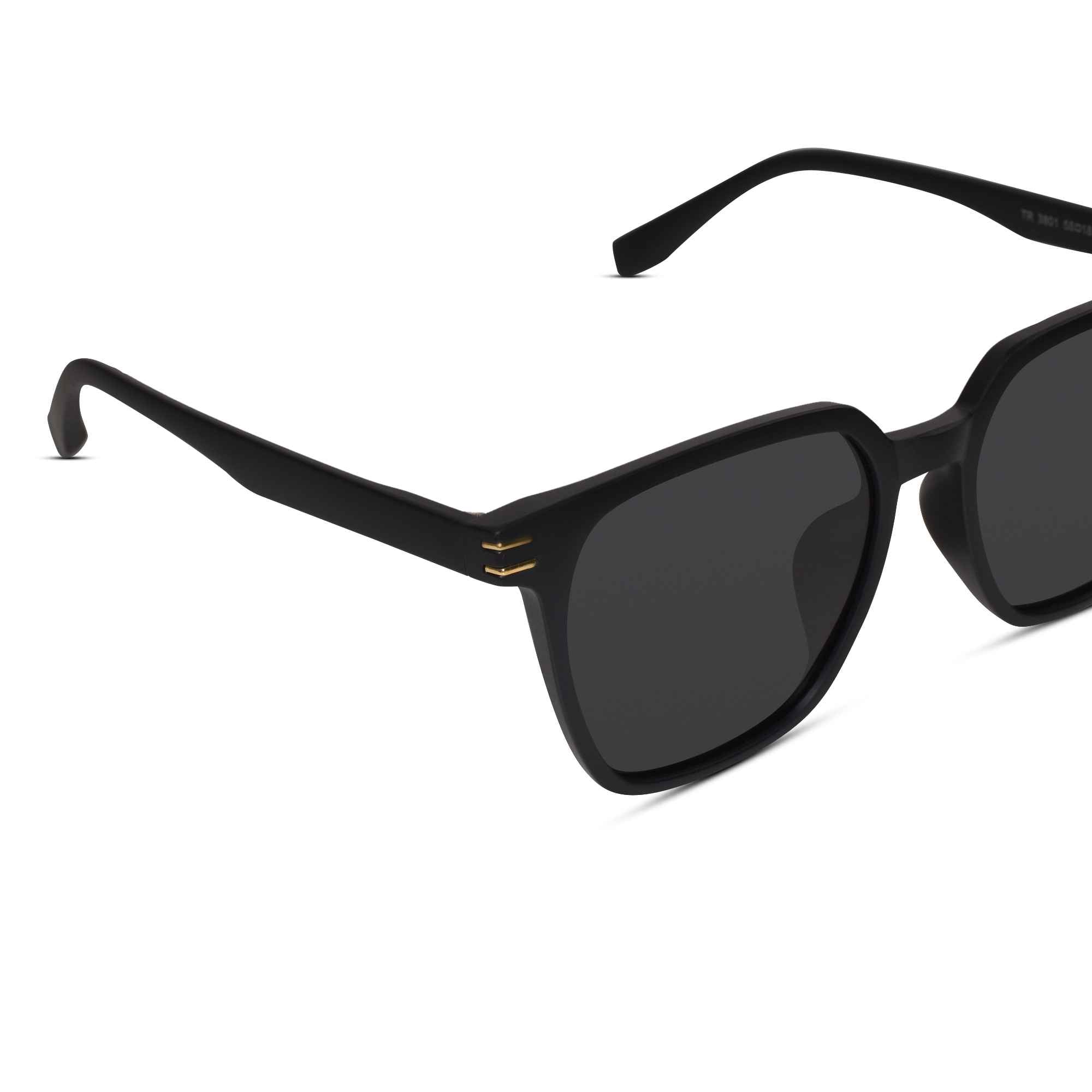 Matt Square Sunglasses For Men LKS3801-MTT BLK