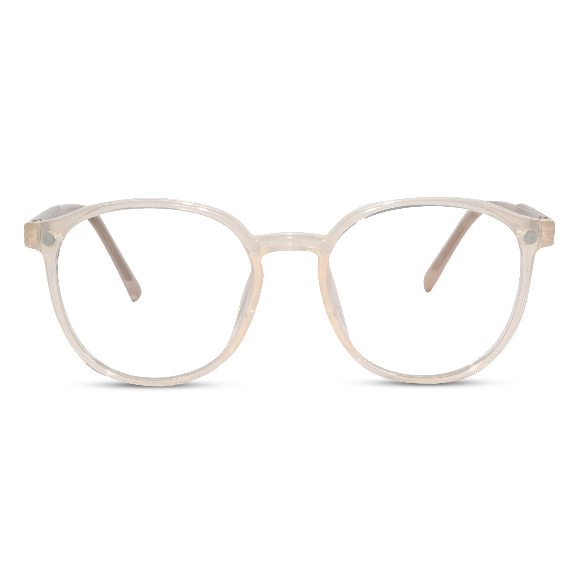 Clip on round eyeglasses for men & women