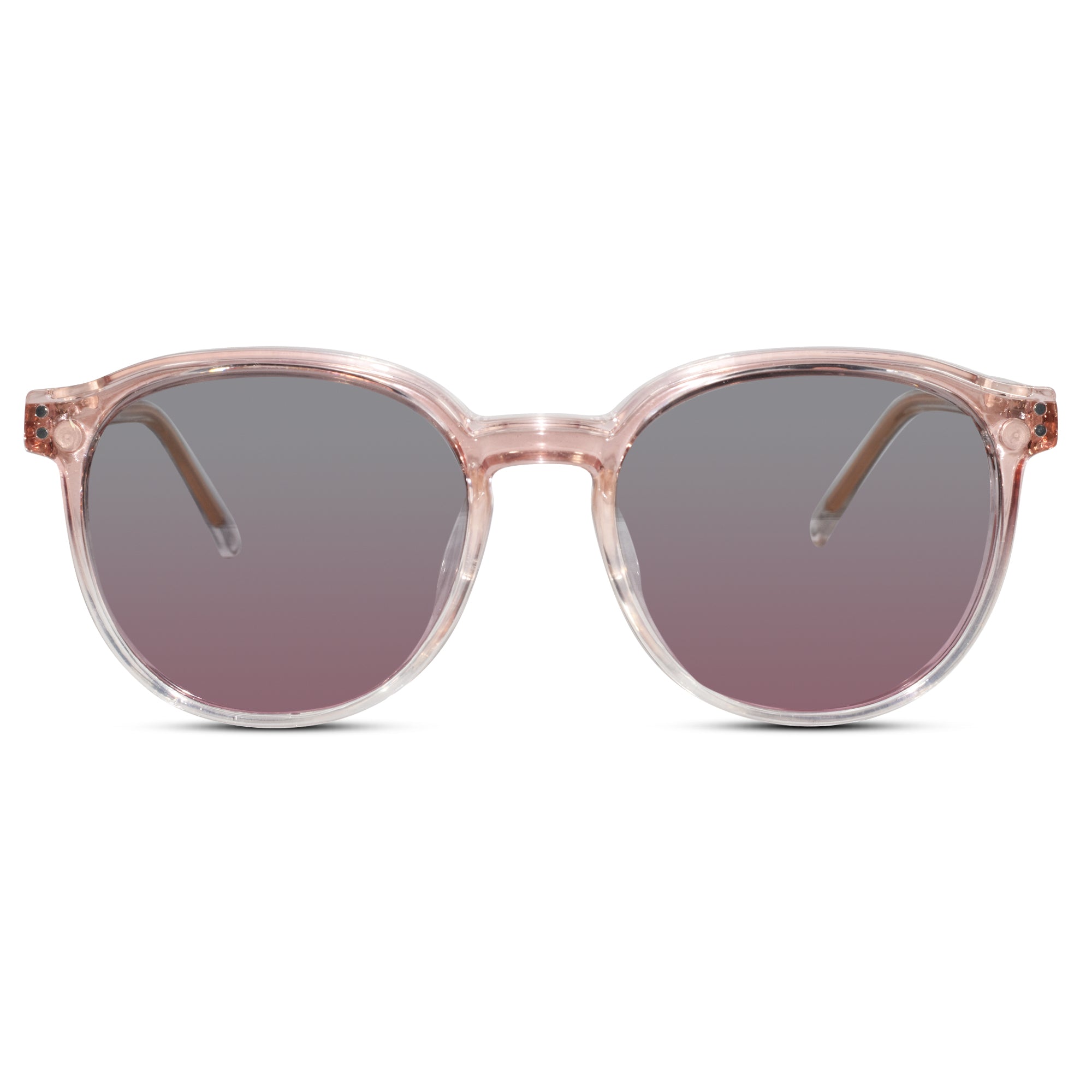 Clip on transparent round eyeglasses for men & Women