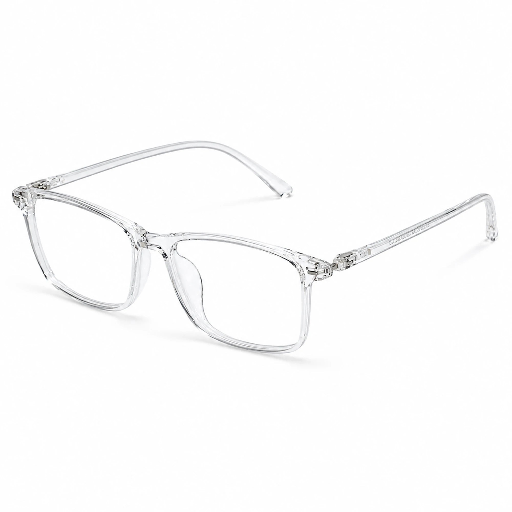 LensKandy Titan Edge Premium Flexible Metal Eyeglass Frames – Transparent | LKE1031-Transparent