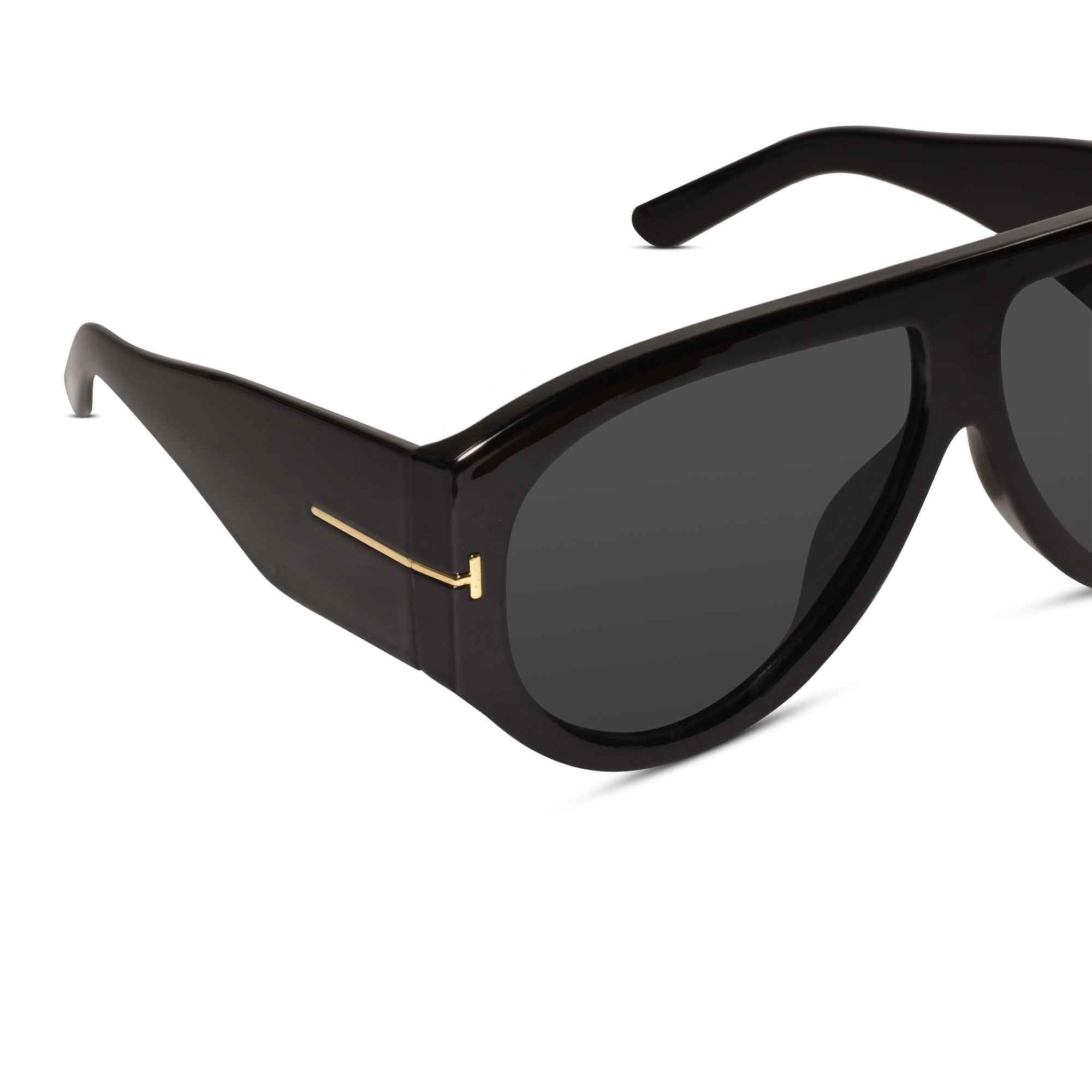 Polarized Aviator Black Sunglasses For Men