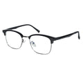 Lenskandy Titan Edge Premium Black Metal Eyeglasses for Men for Classic Look LKE71003-Black