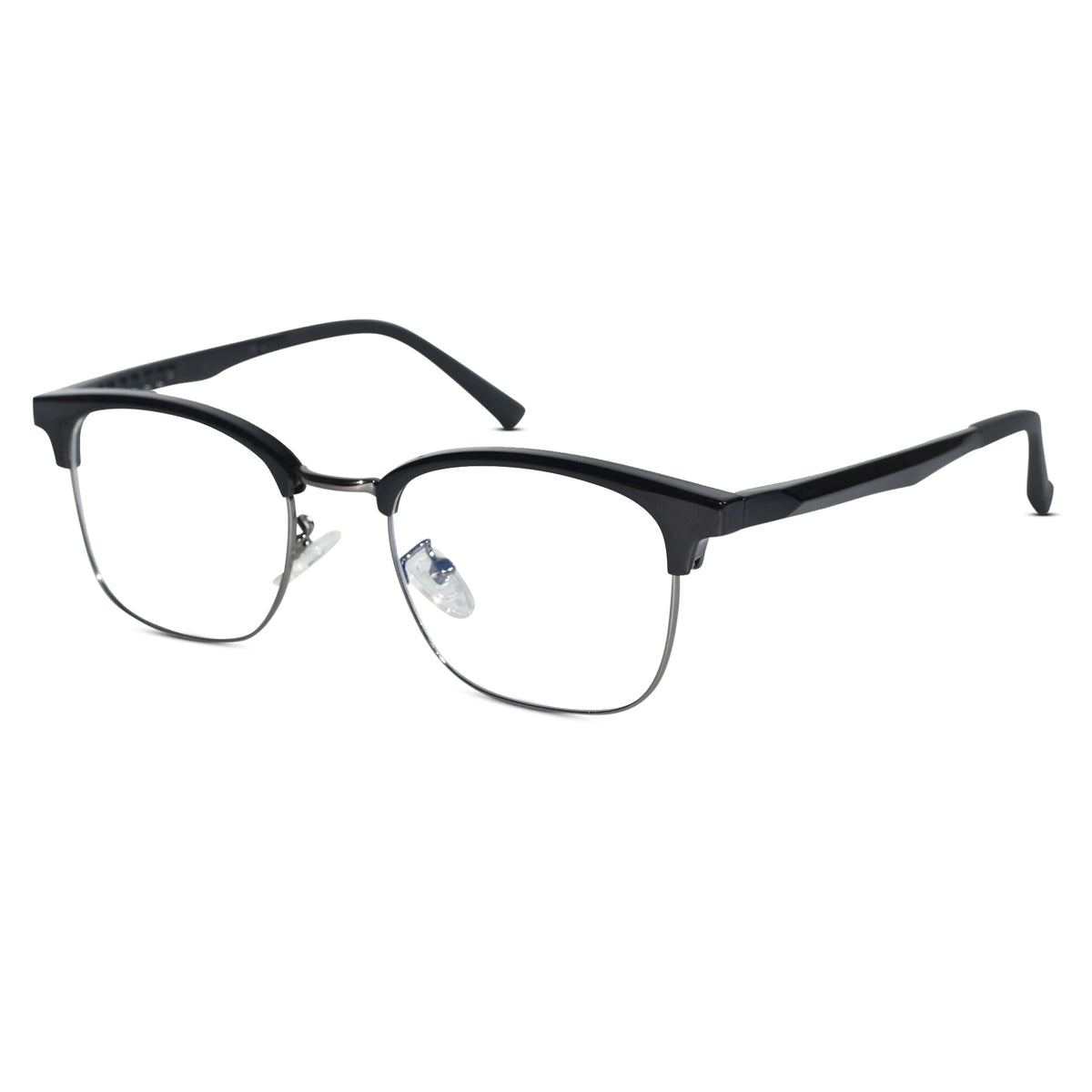 Lenskandy Titan Edge Premium Black Metal Eyeglasses for Men for Classic Look