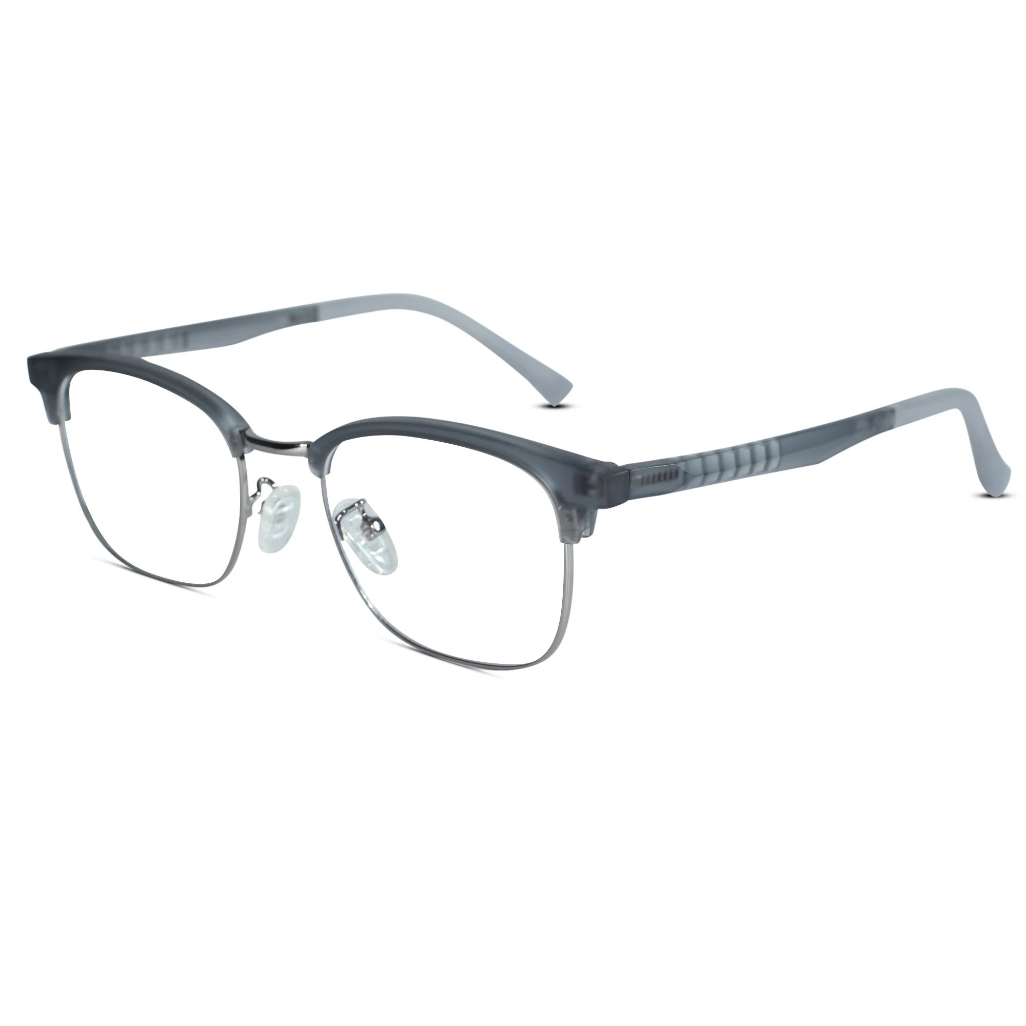 Lenskandy Titan Edge Premium Flexible Metal Eyeglasses for Men LKE71006-Gray