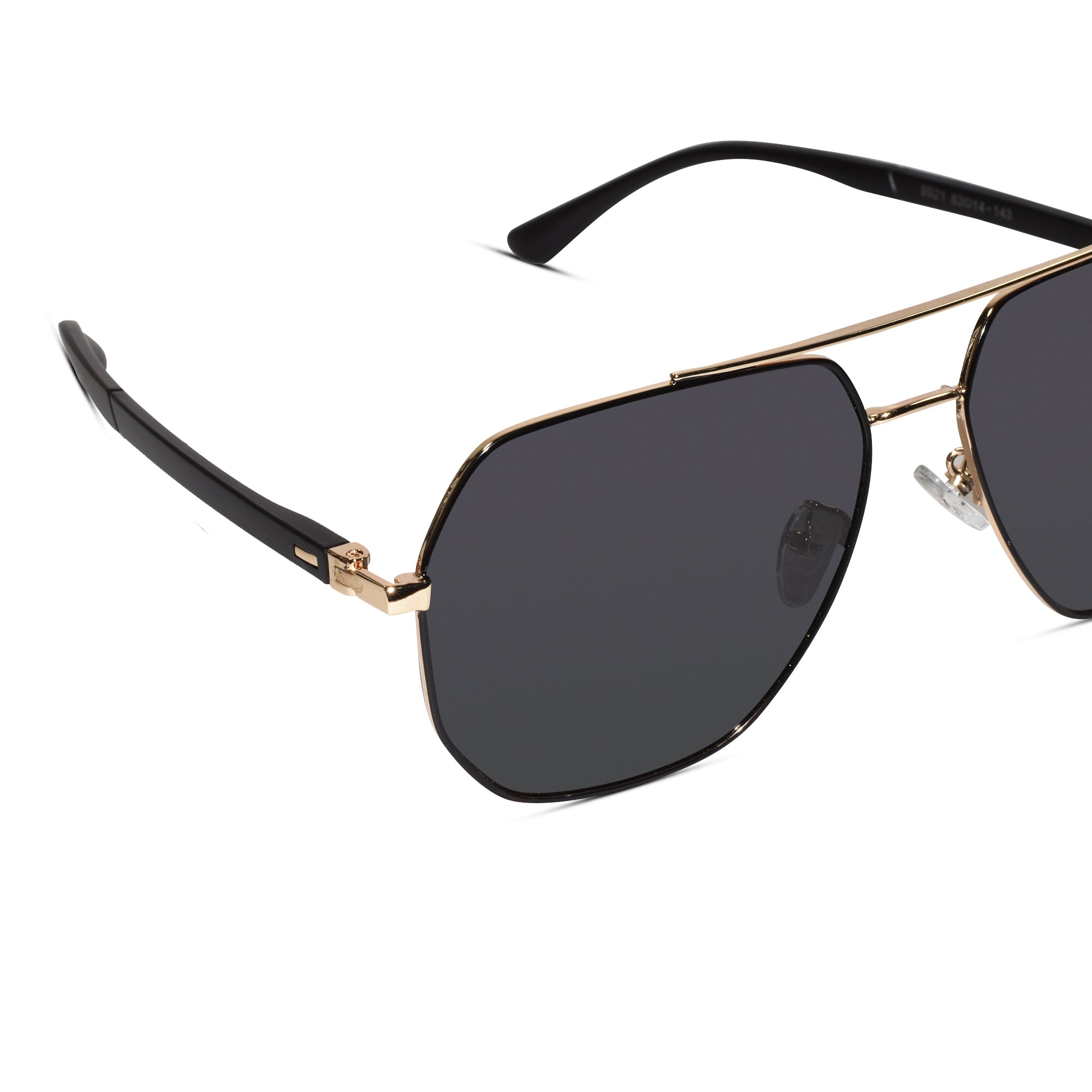 Marshall Black-Gold Sunglasses For Men LKS9921-BLK-GOLD