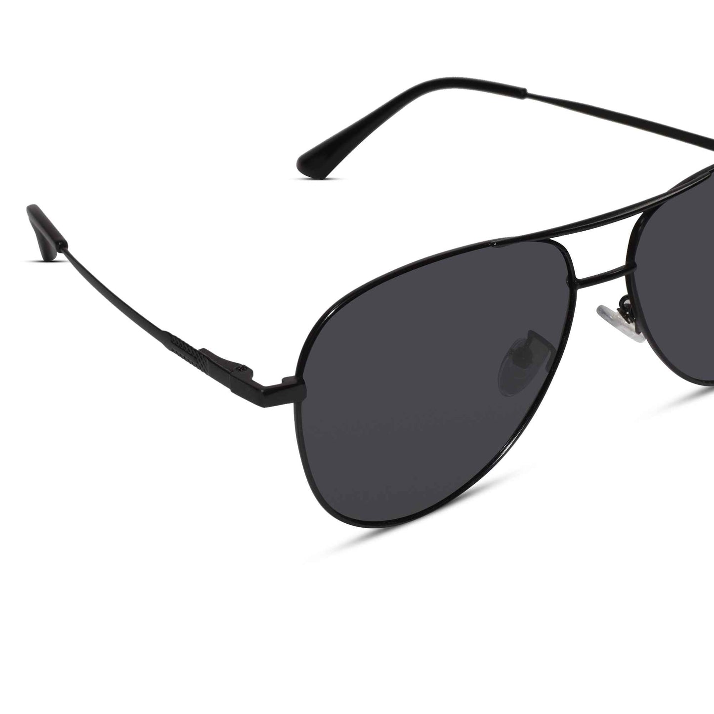 Metal Black Aviator  Sunglasses For Men