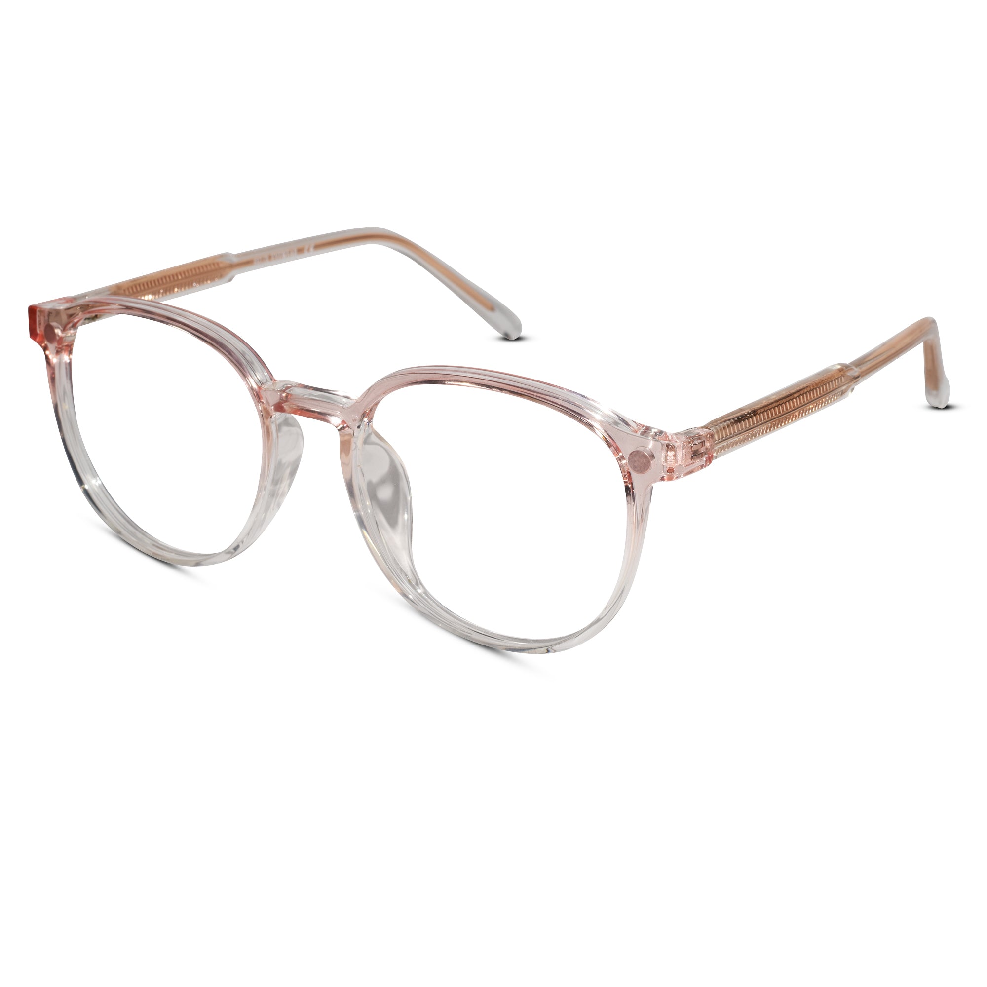 Clip on transparent round eyeglasses for men & Women