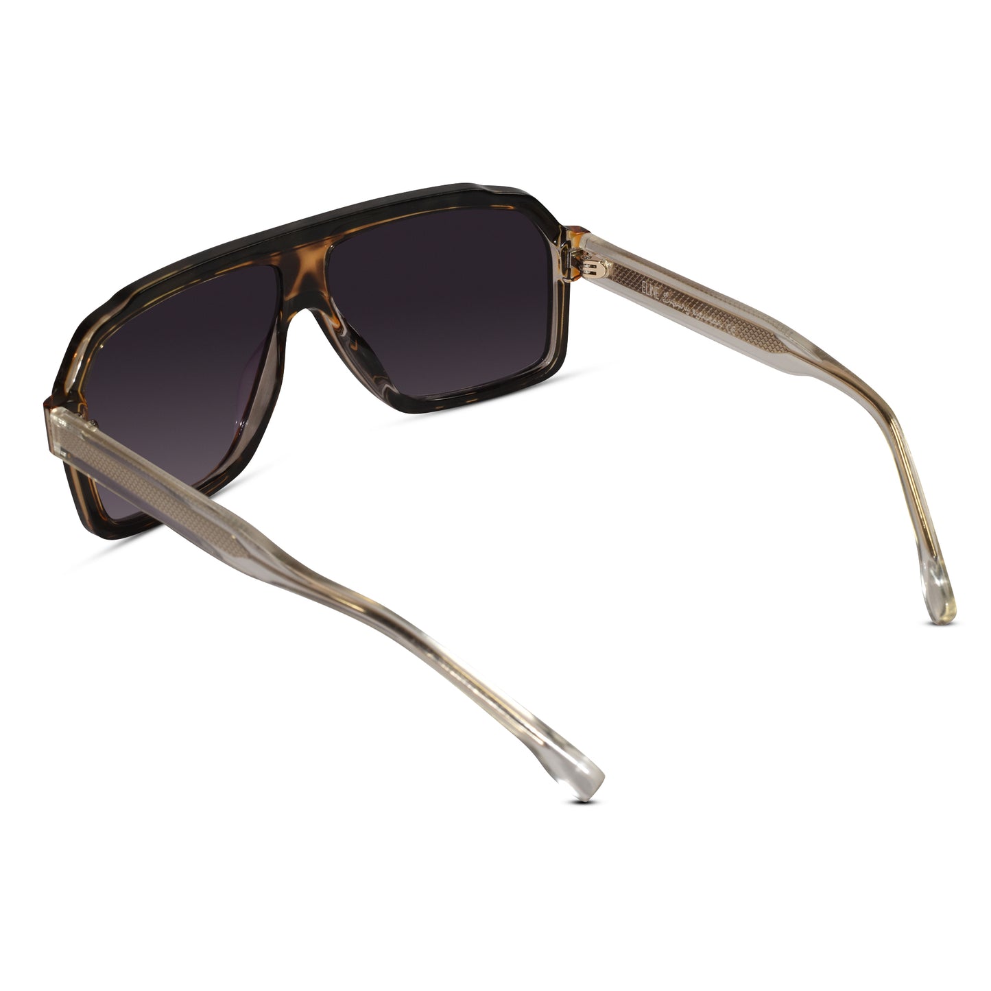 Designer Rectangular Dual-Tone Sunglasses