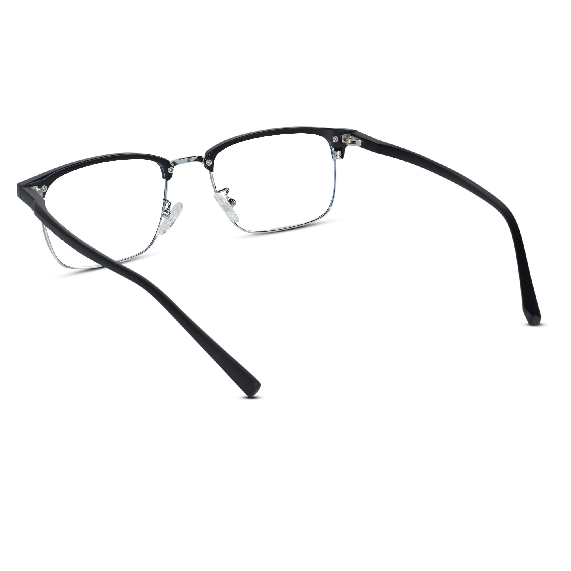 Adrian Noir Black Semi Rimless Frame For Men & Women LKE71003-Black