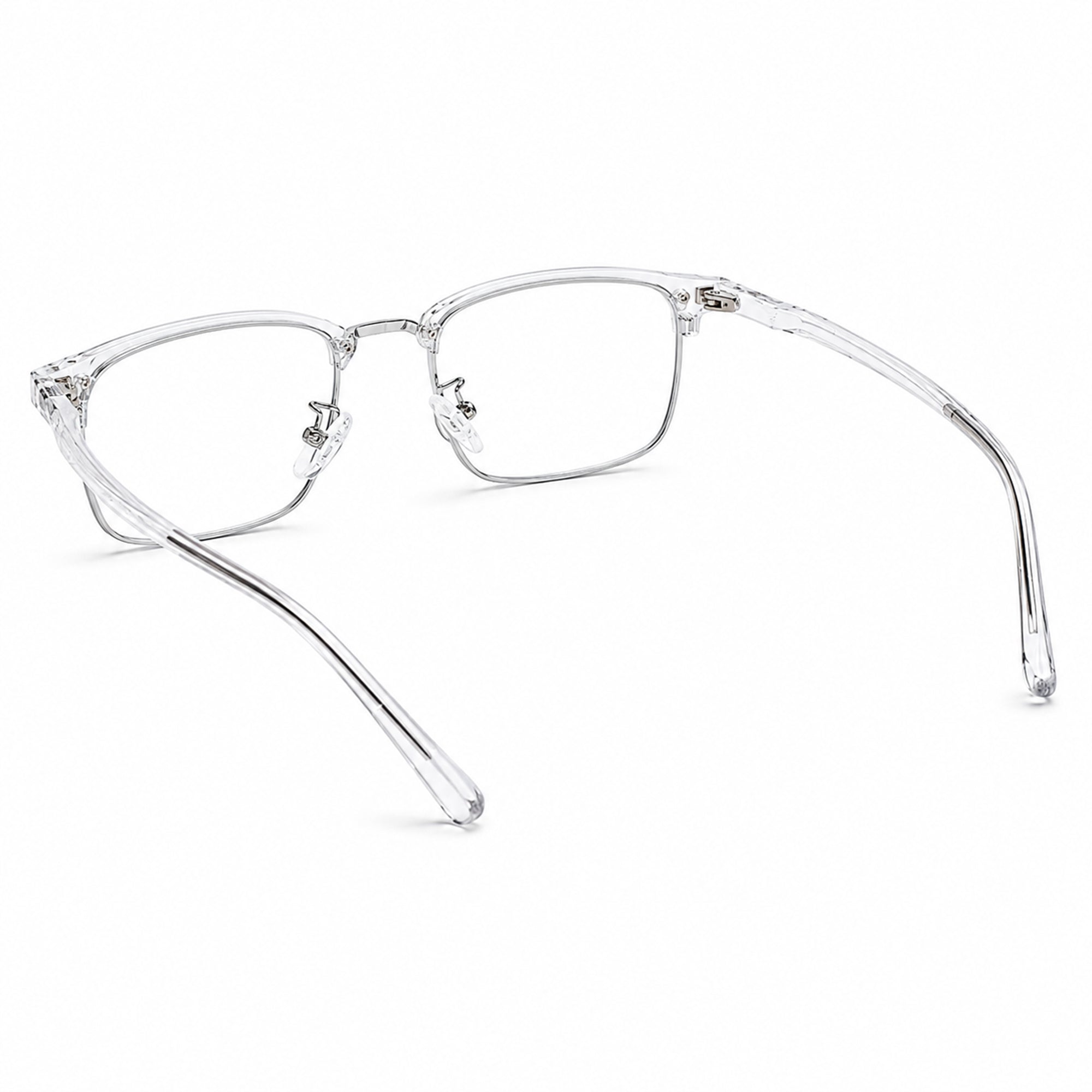 LensKandy Premium Full-Rim Transparent Eyeglasses  LKE1006-Transparent