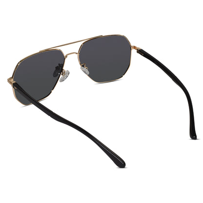 Marshall Black-Gold Sunglasses For Men